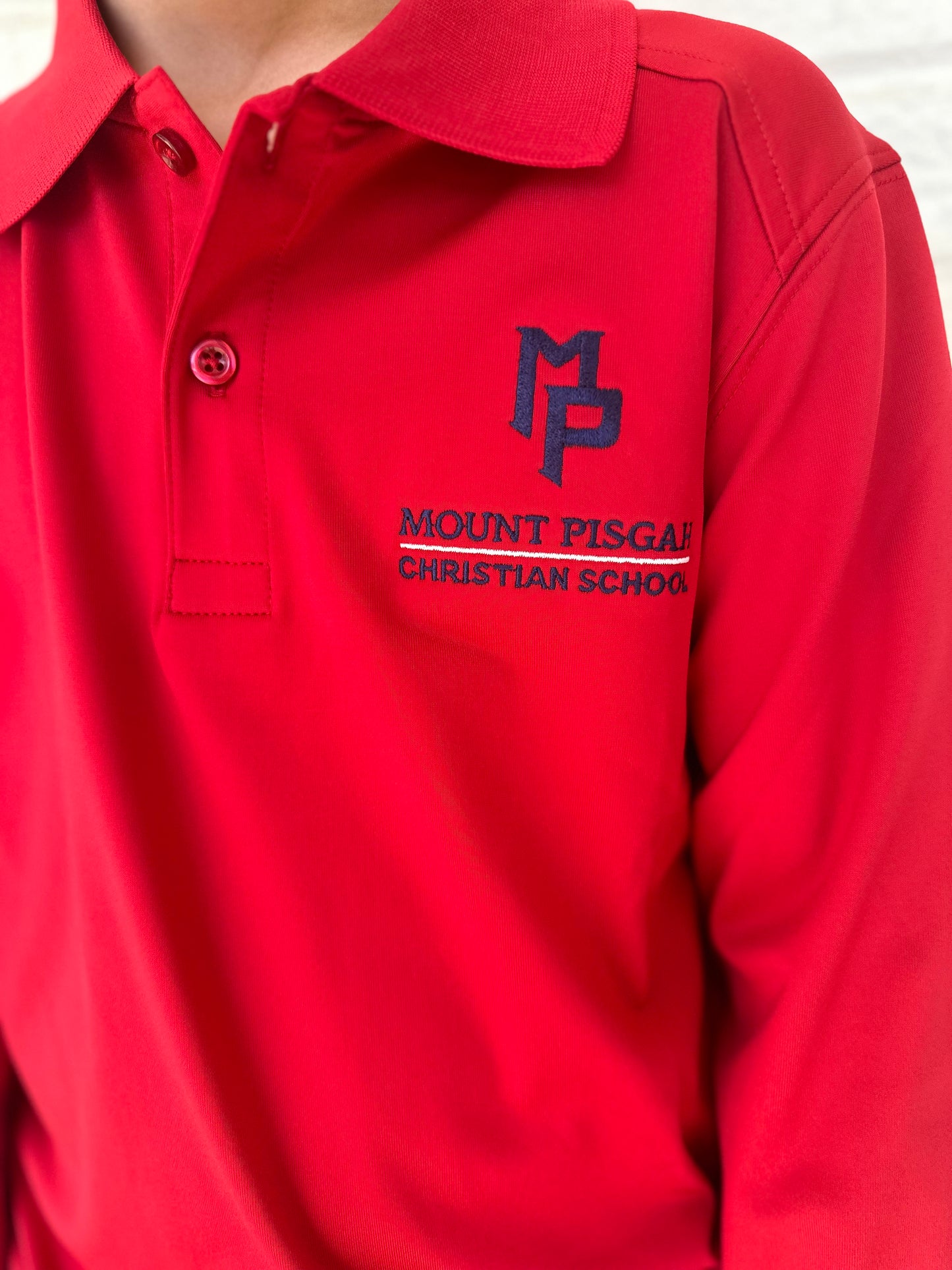 Youth Long Sleeve Rapid Dry Fit Polo Shirt