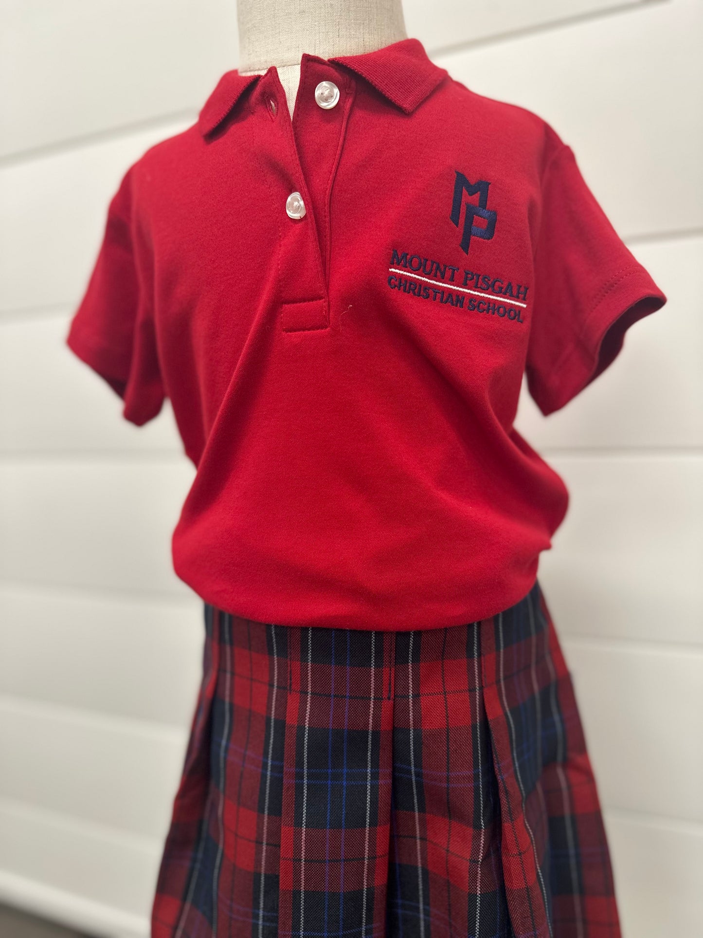 Girls Short Sleeve Feminine Fit Interlock Polo Shirt