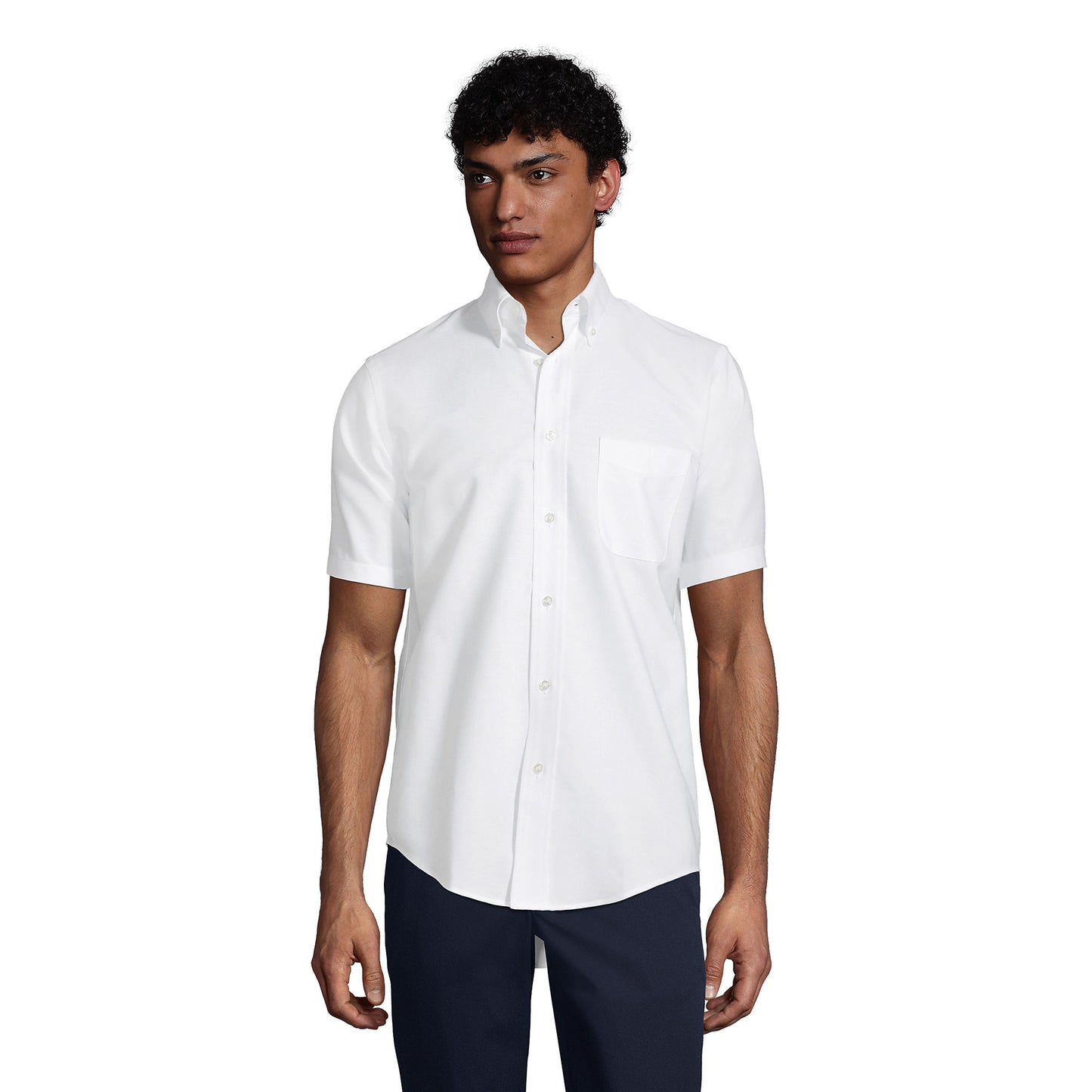 Men's Short Sleeve Oxford Dress Shirt