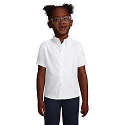 Girls Short Sleeve Oxford Dress Shirt