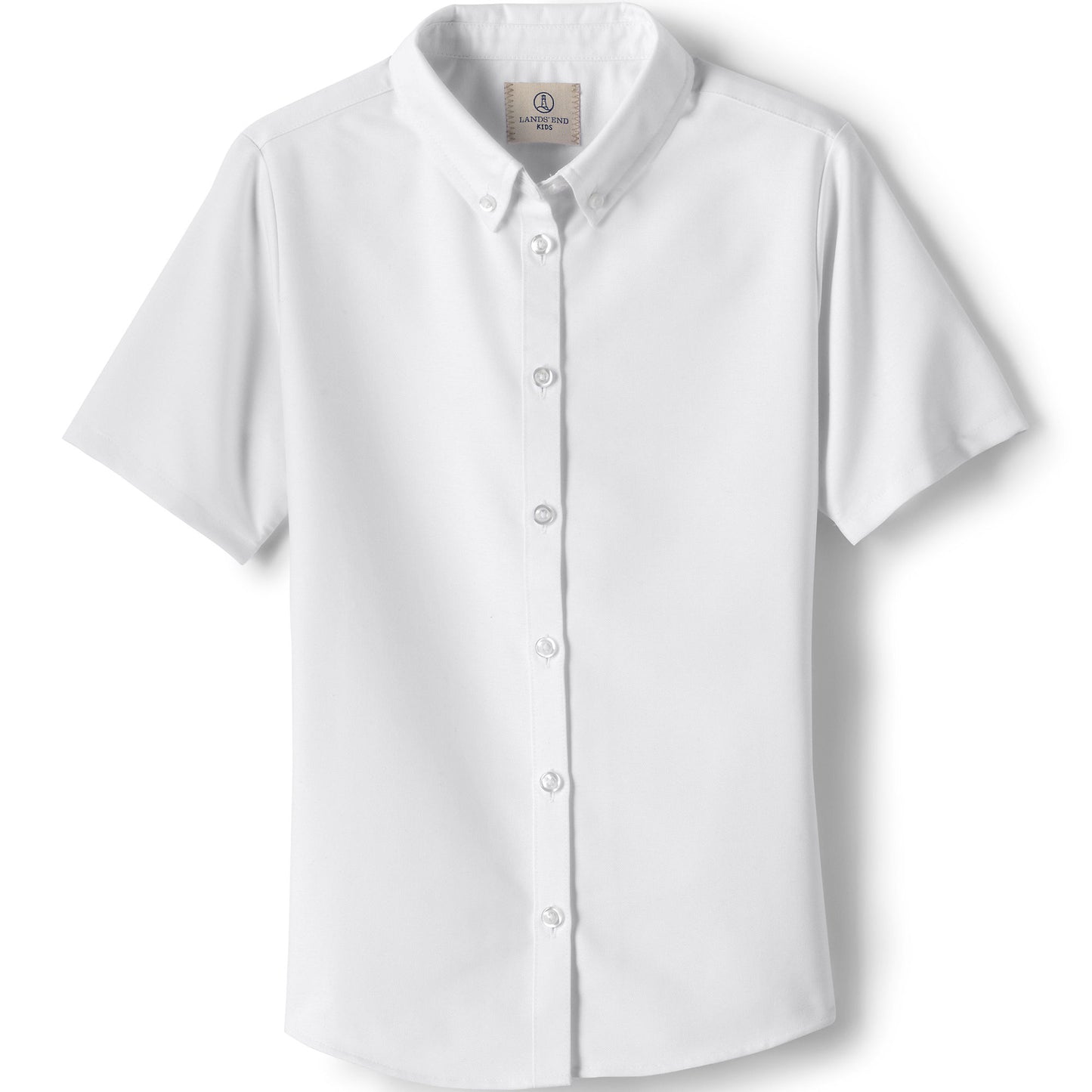 Girls Short Sleeve Oxford Dress Shirt