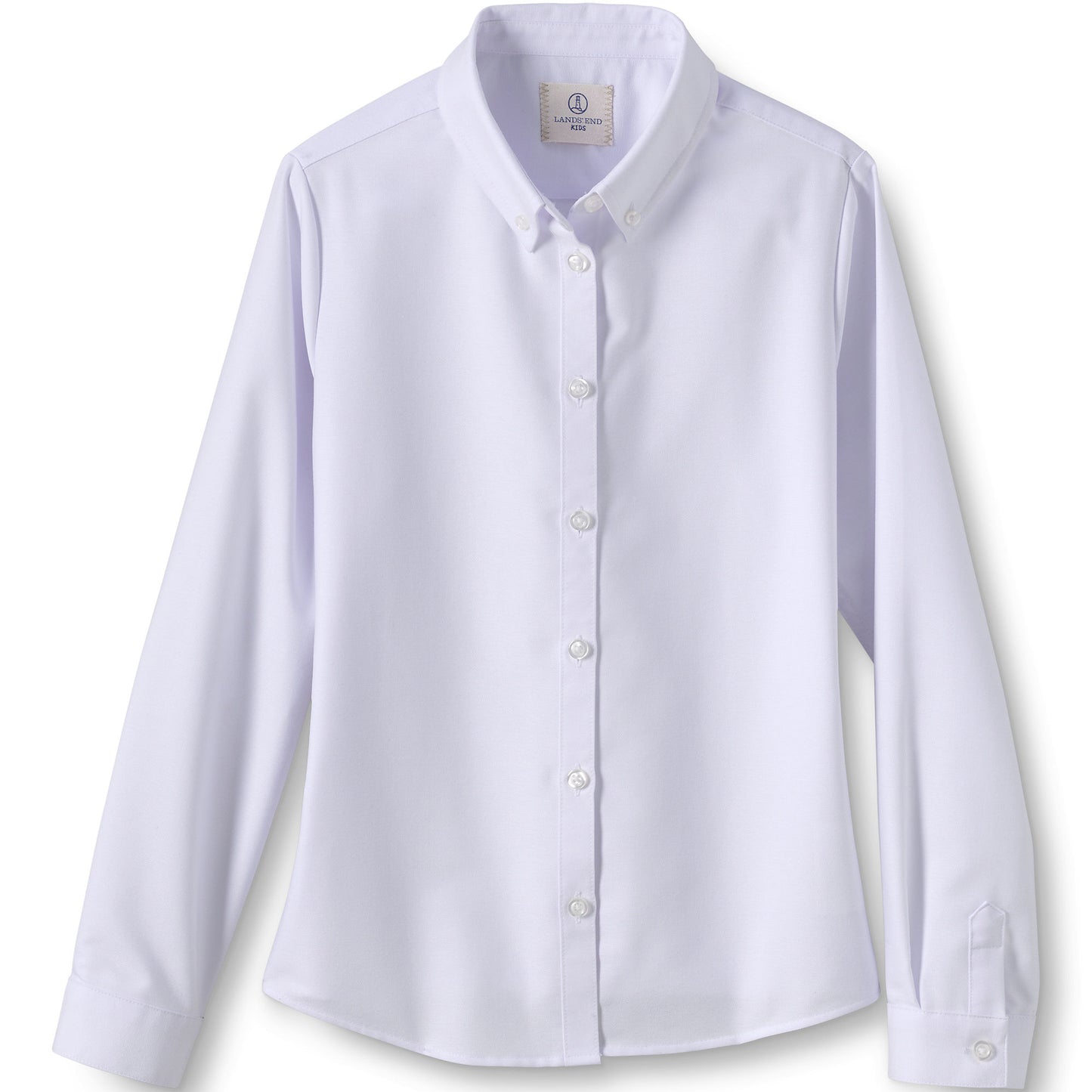 Girls Long Sleeve Oxford Dress Shirt