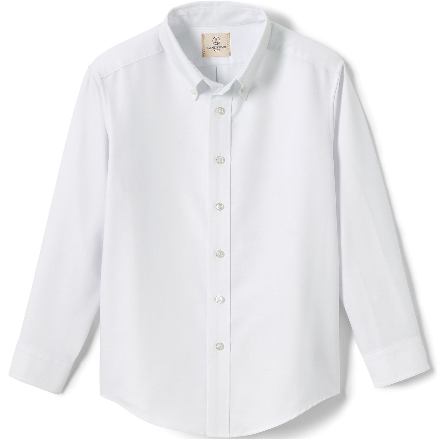 Boys Long Sleeve Solid Oxford Dress Shirt