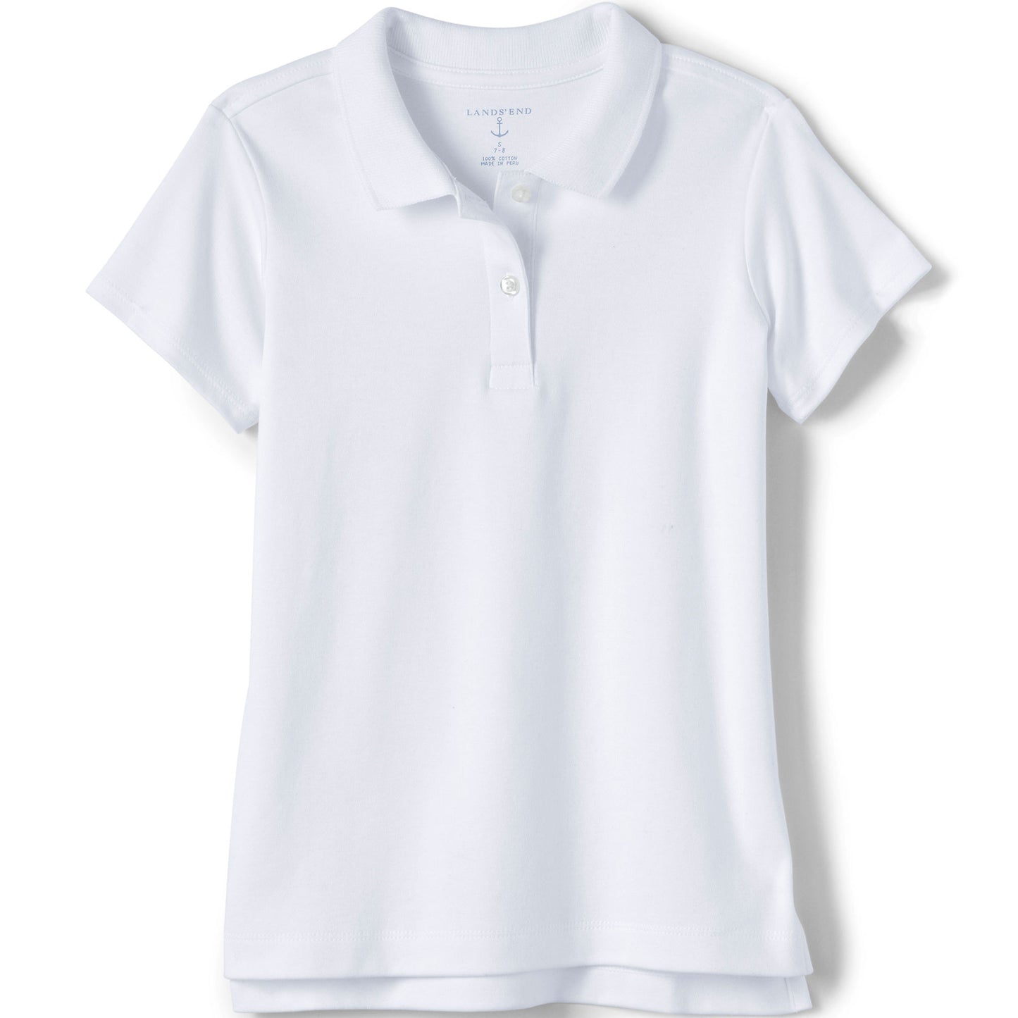 Girls Short Sleeve Feminine Fit Interlock Polo Shirt