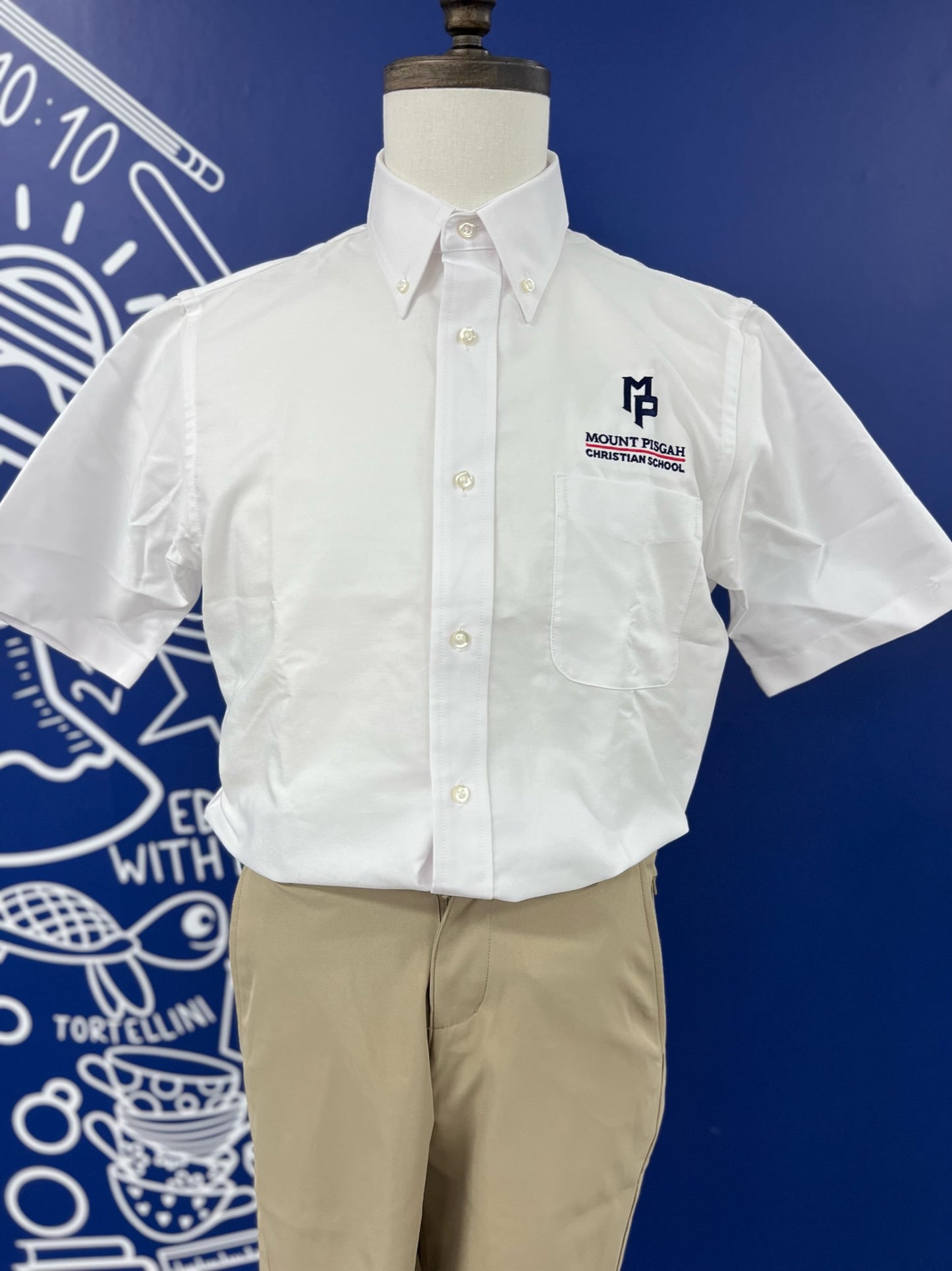 Men's Short Sleeve Oxford Dress Shirt