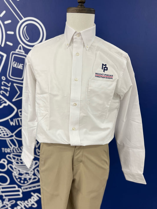 Men's Long Sleeve Oxford Dress Shirt