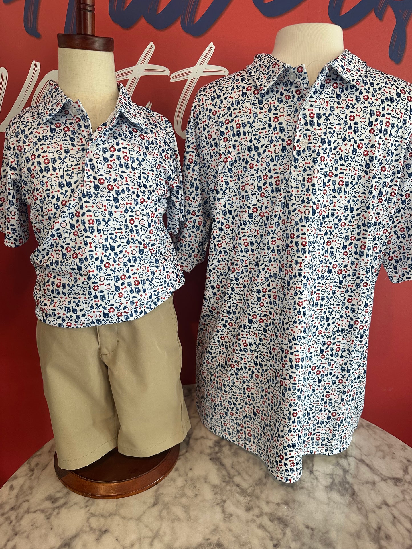 Custom MP Youth Motif Polo Shirt
