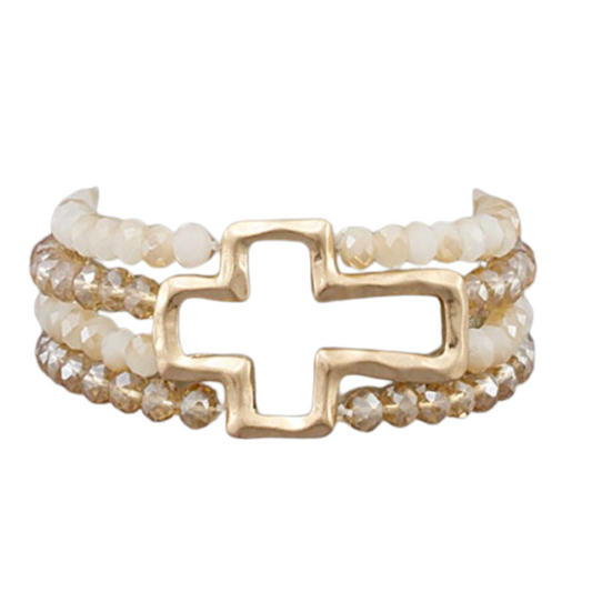 Cross Beaded Bracelets