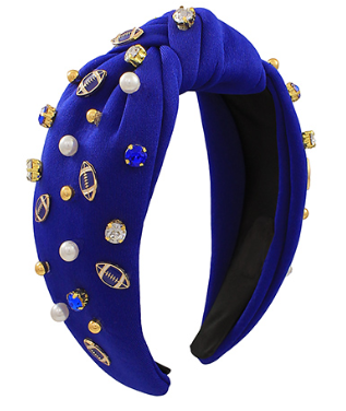 Football Jeweled Headband