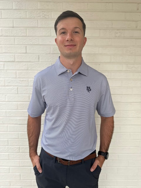 Men's Peter Millar Jubilee Stripe Stretch Jersey- Iron