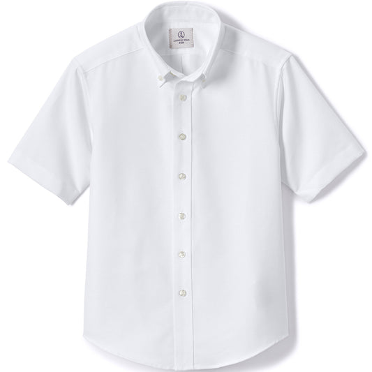 Boys Short Sleeve Oxford Dress Shirt